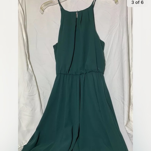 Miami Green Emerald Dress Sleeveless Fit & Flare Womens Small - Picture 2 of 4